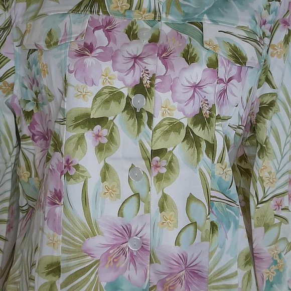 NWOT!! Alfred Dunner Tropical Lightweight Denim Jacket - Picture 4 of 13